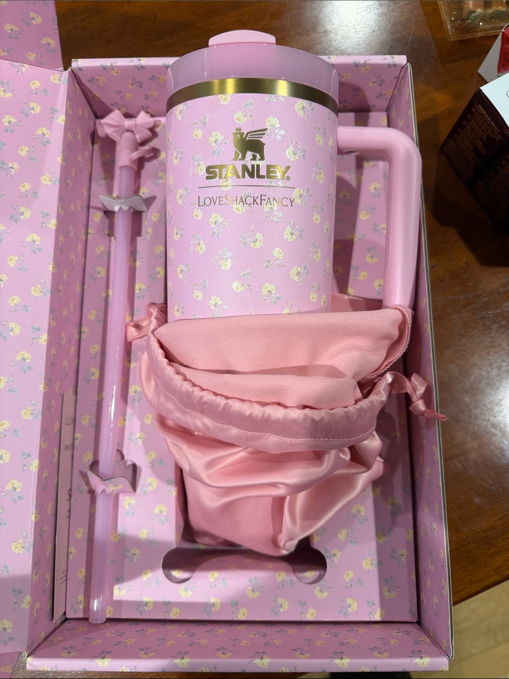 Stanley LoveShackFancy Polaroid rose brand new in box